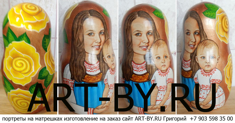 Art-yes.ru - Портрет на матрёшке. Стильная портретная матрёшка.