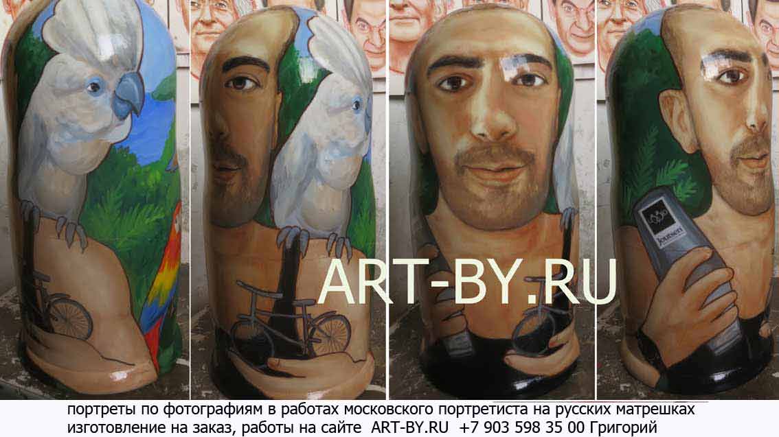 Art-yes.ru - Портрет на матрёшке. Портреты начальников.